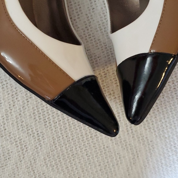 Moda beautiful heels, size 8M white, tan & black - Picture 3 of 8